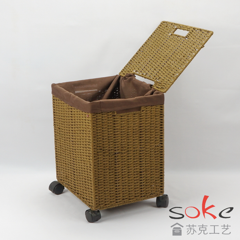 Paper String Hand-made Laundry Basket