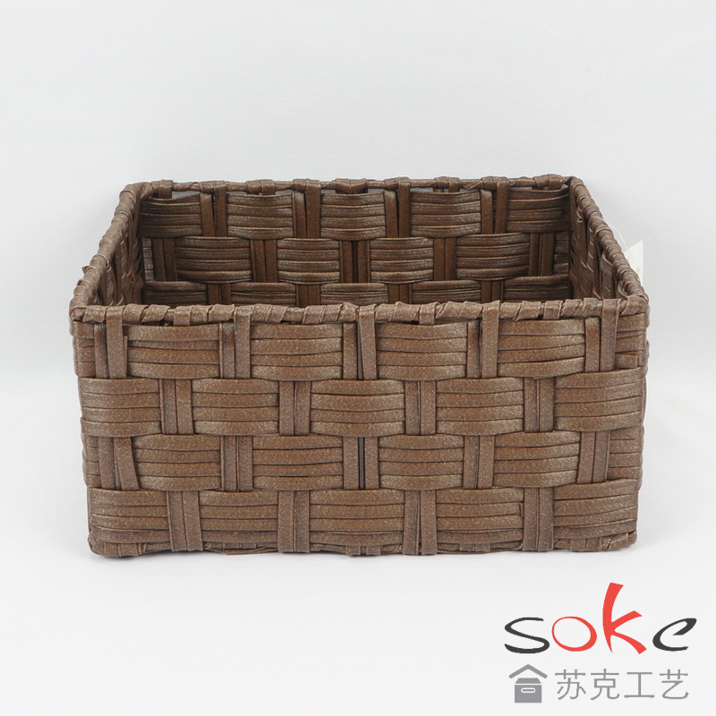 PE Rattan Woven Storage Basket