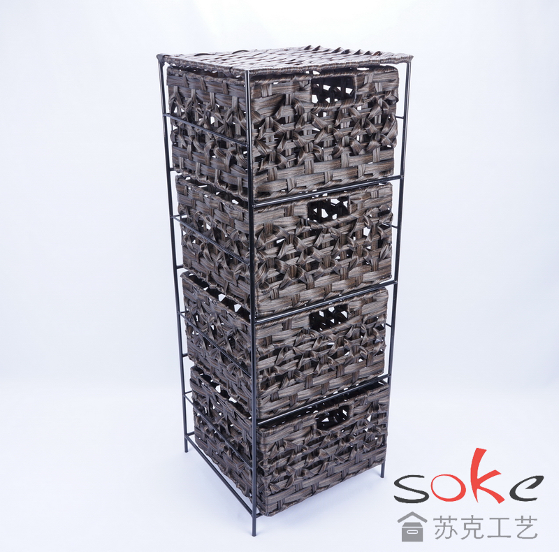 PE Rattan Hand-made Cabinet Storage