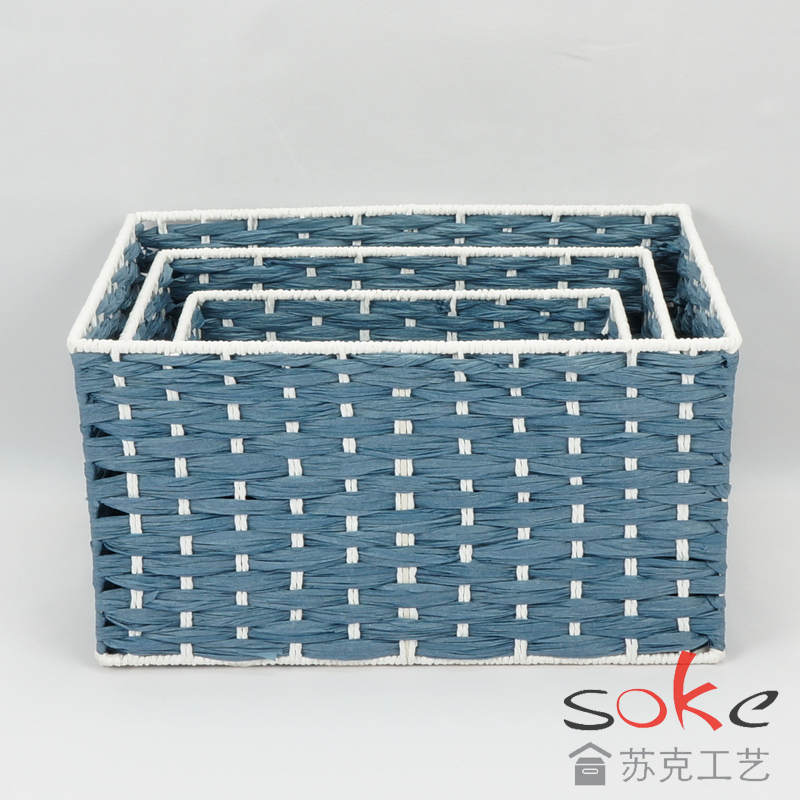 Paper String Hand-made Storage Basket 