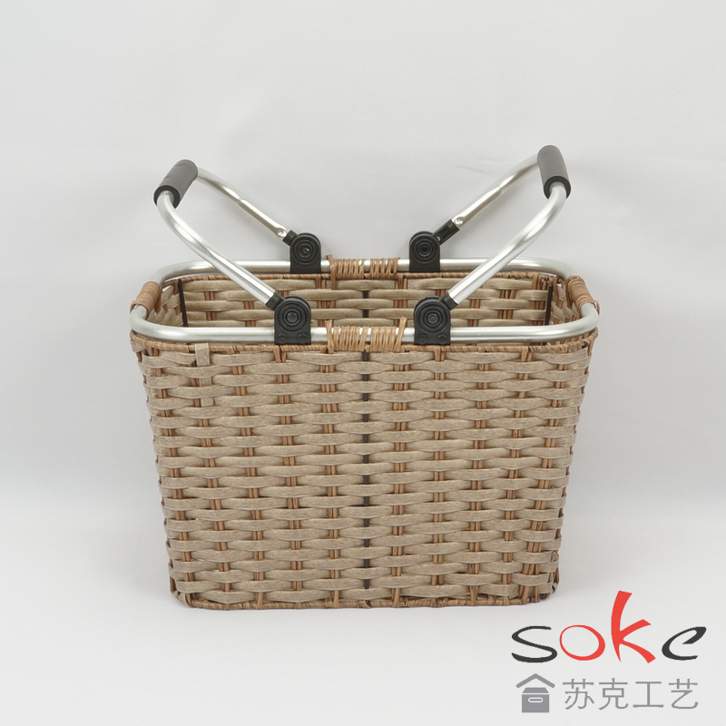 PE Rattan Woven Picnic Basket