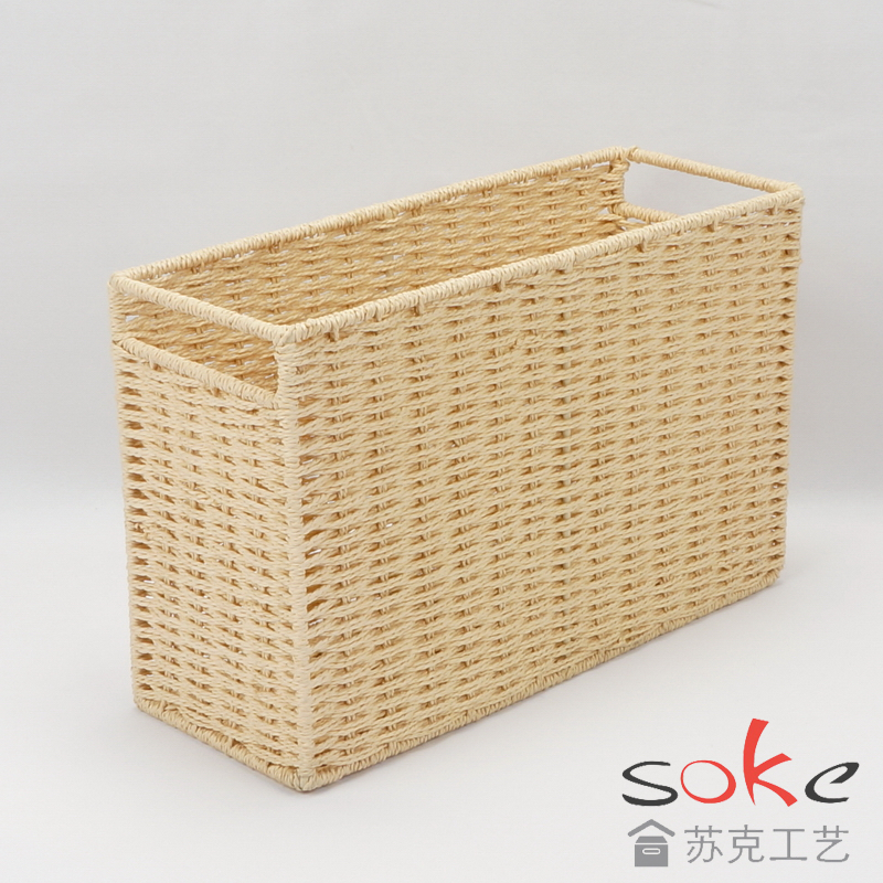 Paper String Hand-made Magazine Basket